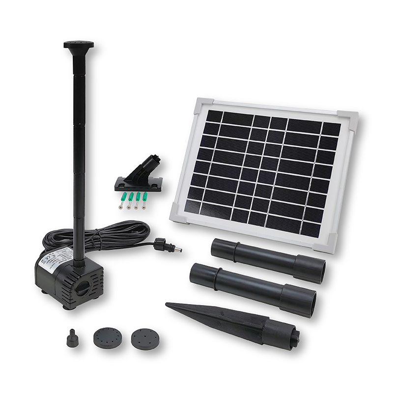 260LPH Flow 0.8M Head D-type Solar Dry Run Protected Battery Built-in Fountain Pump_SPB6-320607D