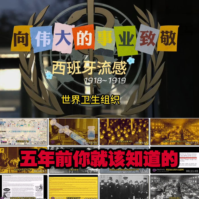 如果五年前你知道……WHO背后投资人是谁？世界卫生组织什么系统运行？西班牙流感是如何传染的？