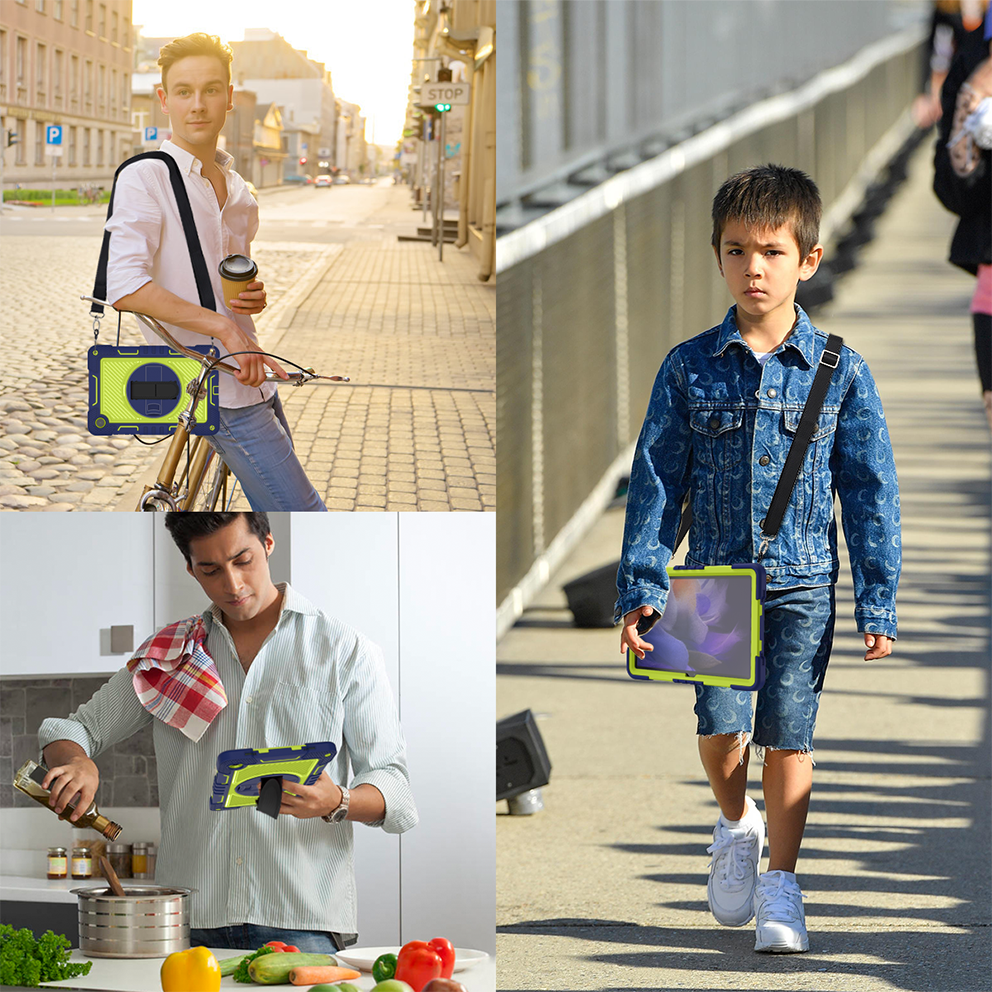 Silicone B series Samsung Navy blue + yellow green