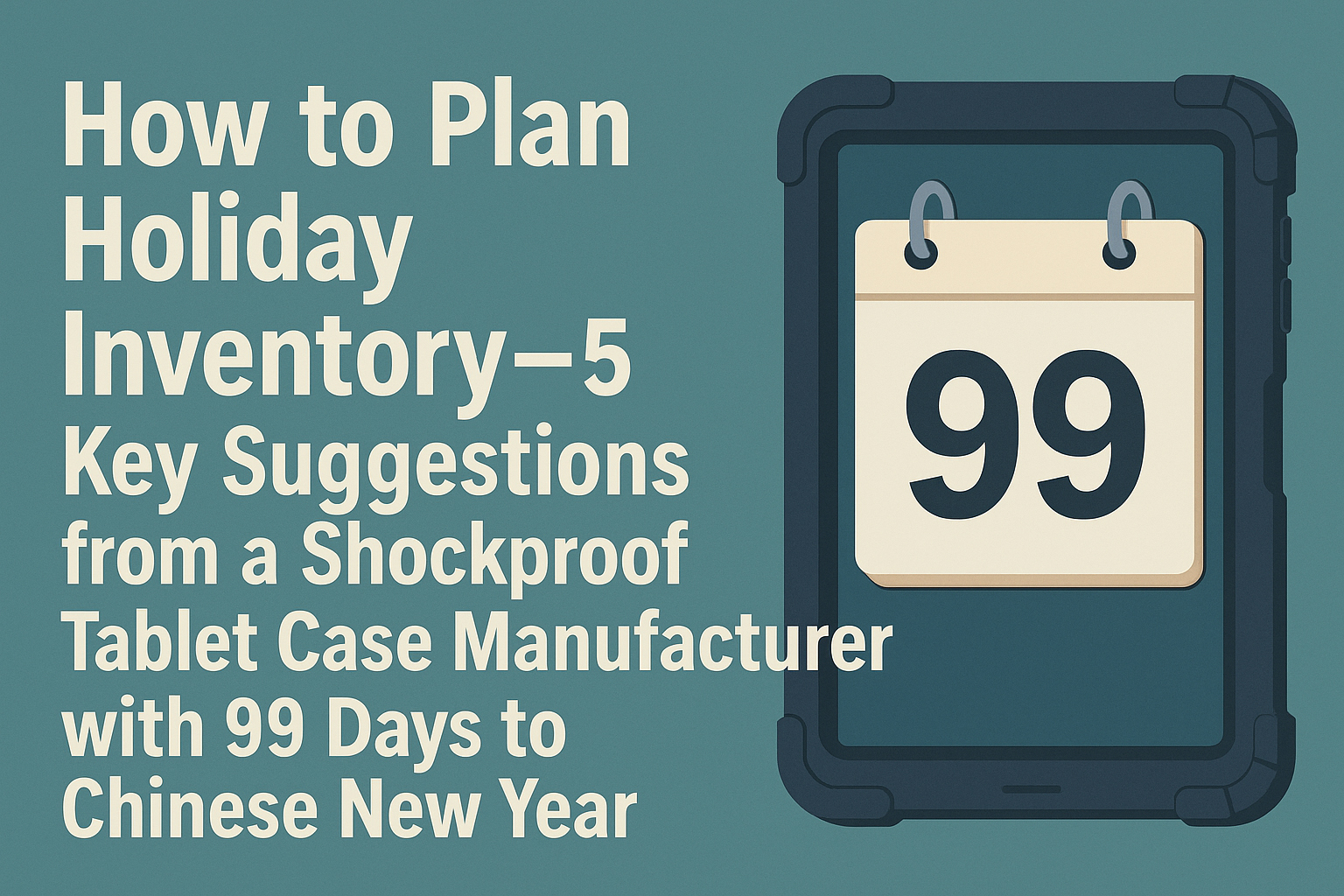 Holiday Inventory Planning: 5 Critical Steps to Secure Shockproof Tablet Cases Before Chinese New Year