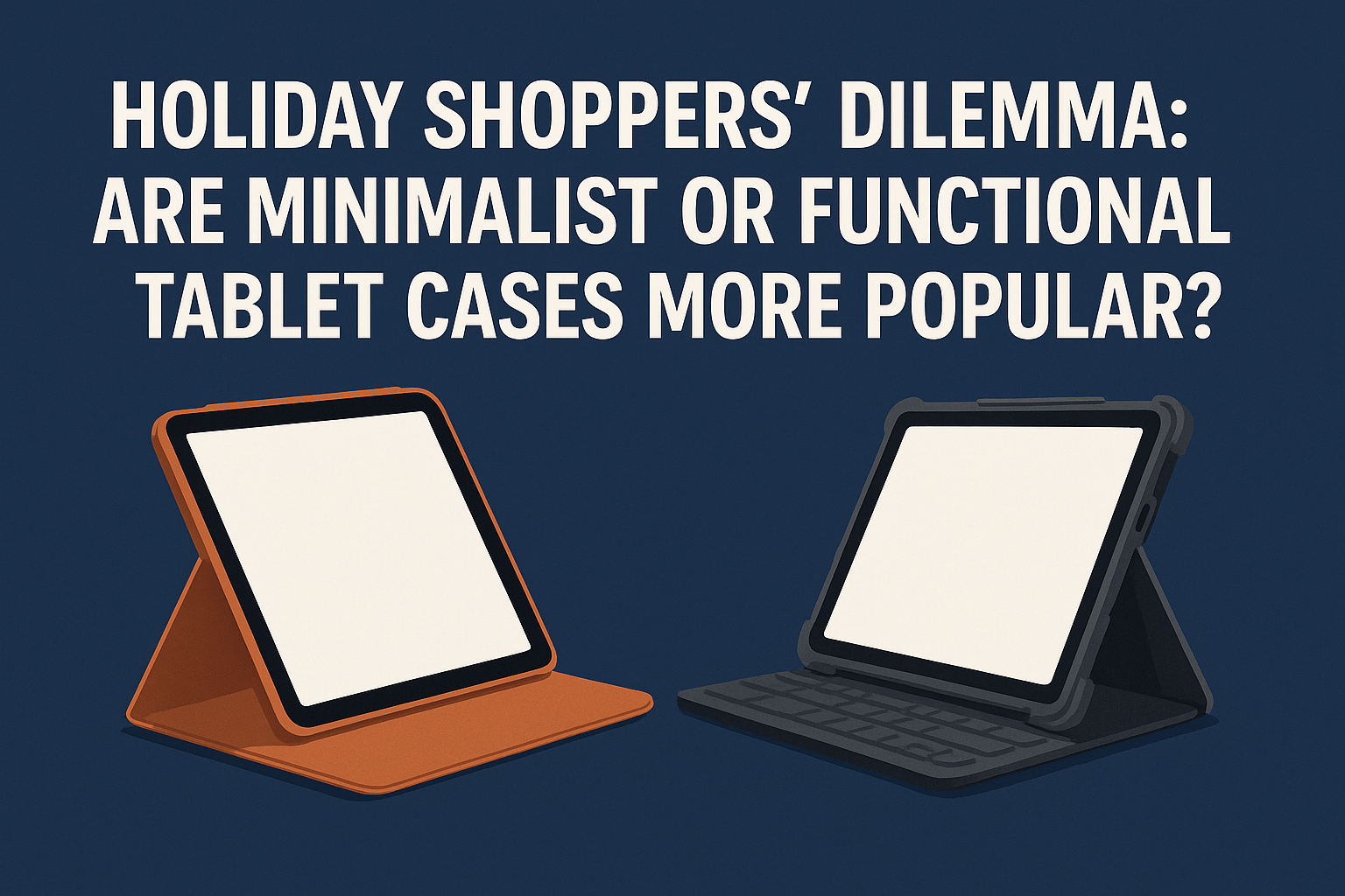 Holiday Shoppers’ Dilemma: Are Minimalist or Functional Tablet Cases More Popular?