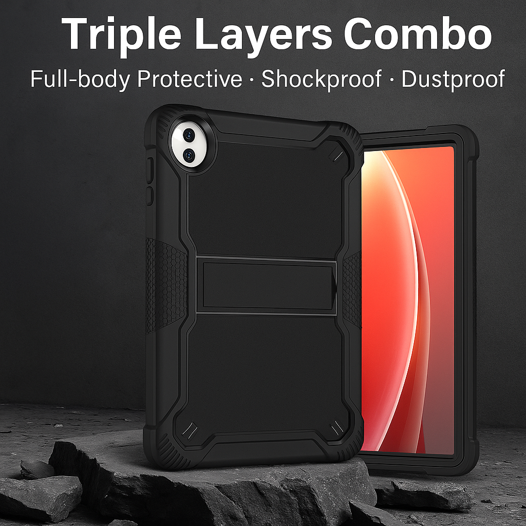 Triple Layers Combo Case for HONOR Pad 10 – Shockproof & Dustproof Everyday Defense