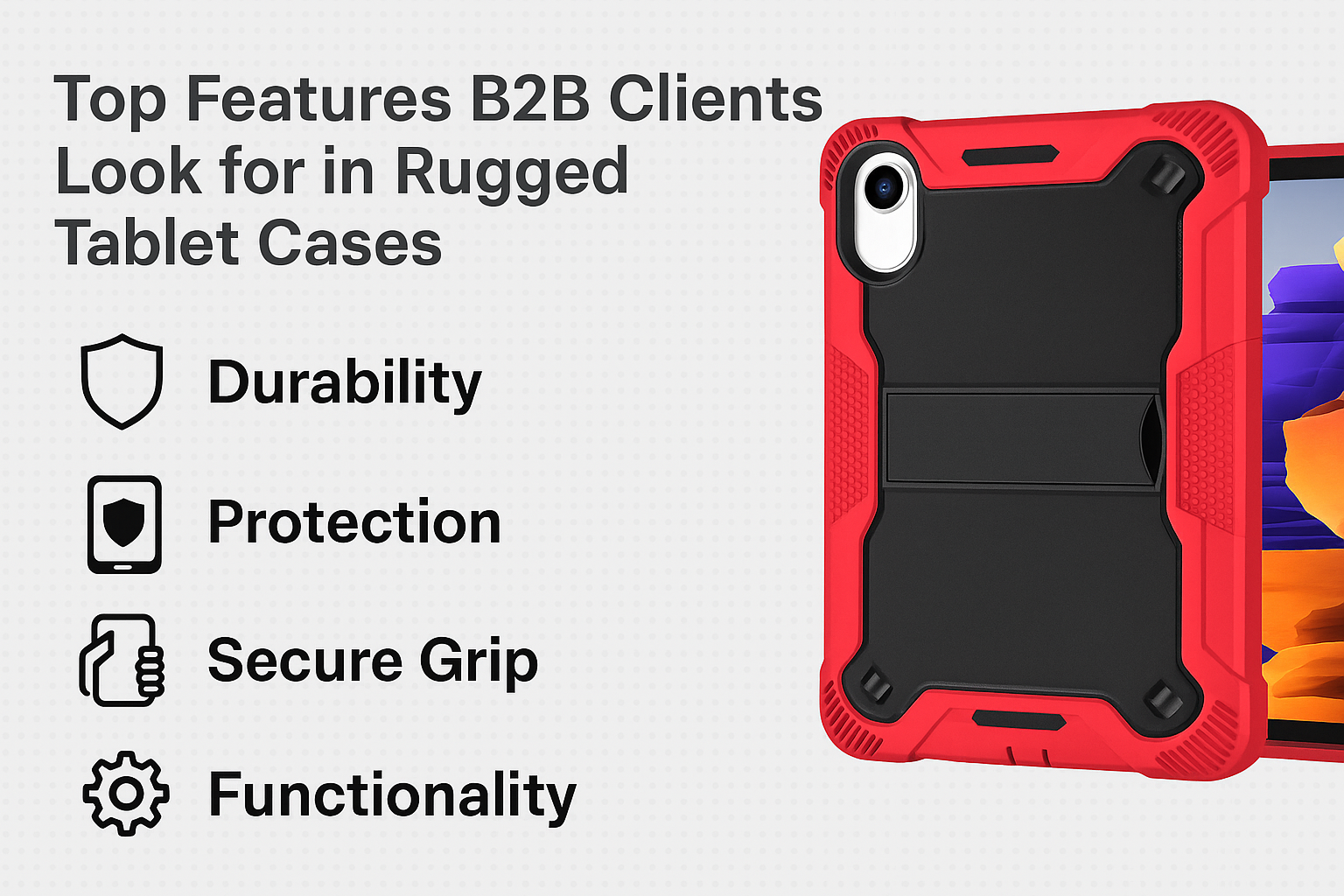 Top Features B2B Clients Look for in Rugged Tablet Cases