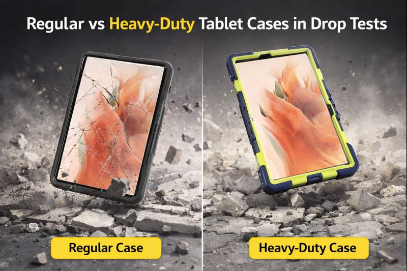 Data Comparison: Regular vs Heavy-Duty Tablet Cases in Drop Tests