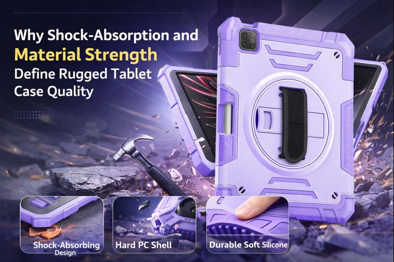 Why Shock-Absorption and Material Strength Define Rugged Tablet Case Quality