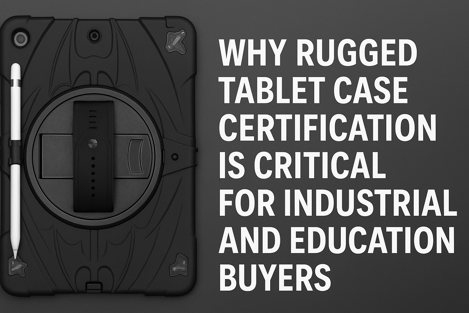 Why Rugged Tablet Case Certification is Critical for Industrial and Educational Buyers