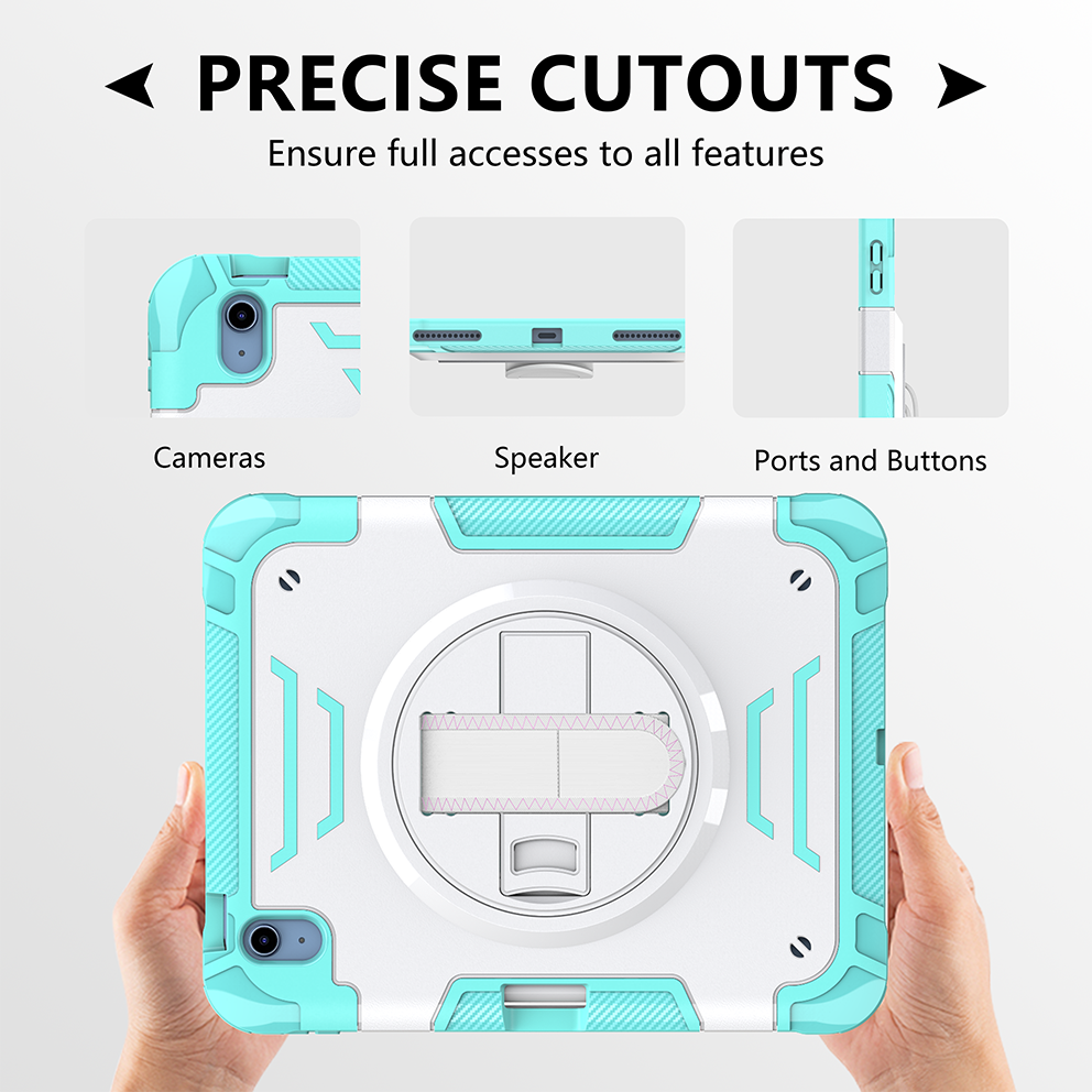 TPU C series Apple iPad Mint green + white