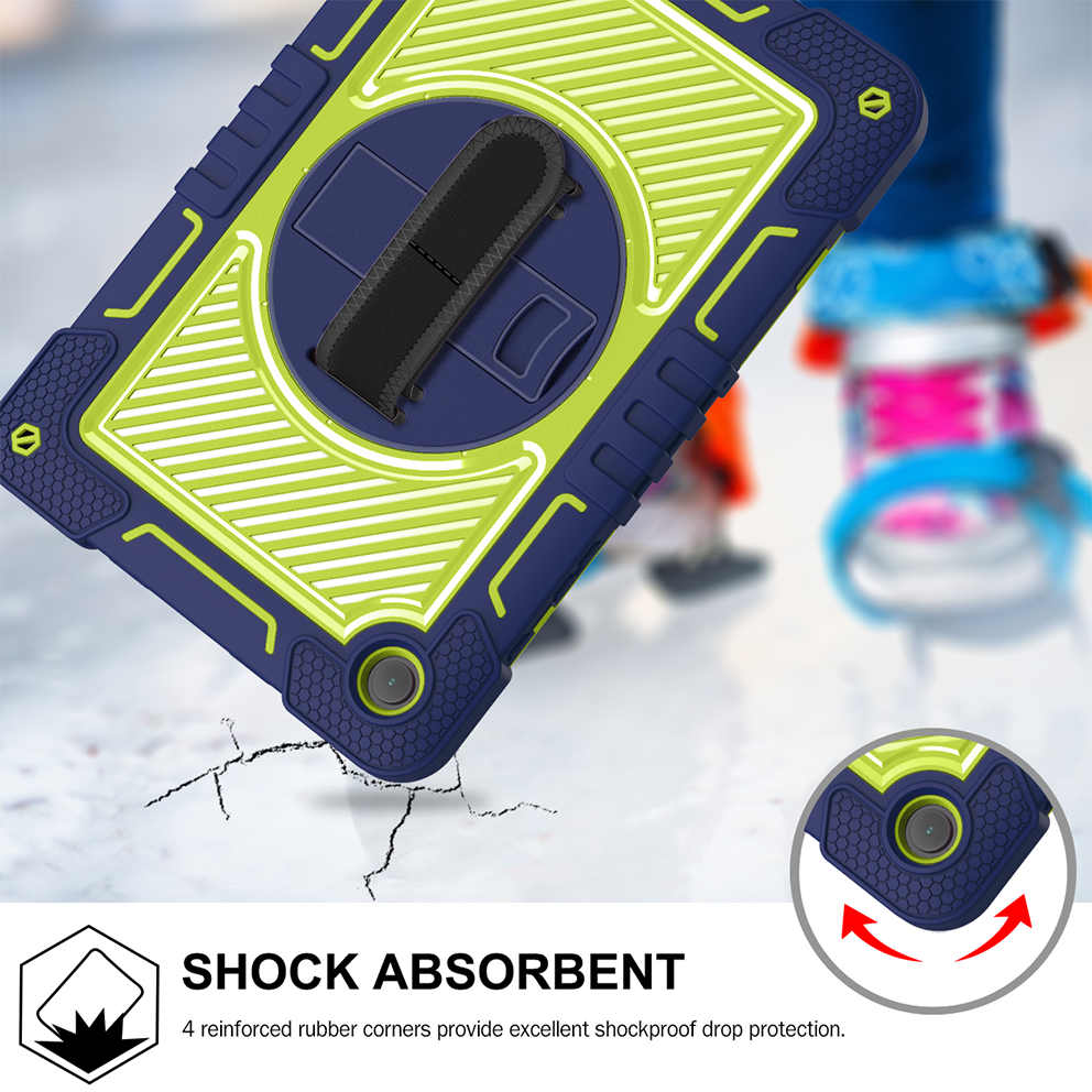 Silicone B series Samsung Navy blue + yellow green