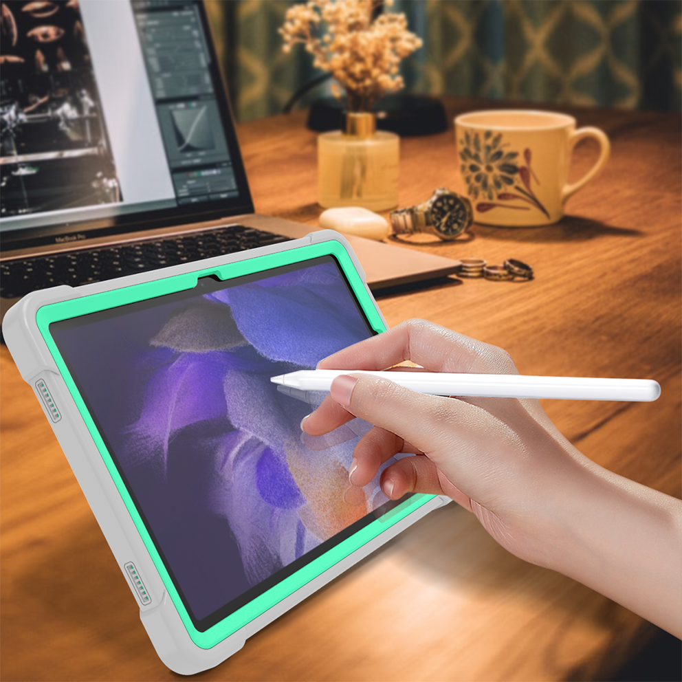 Silicone A series Samsung iPad Mint green + gray