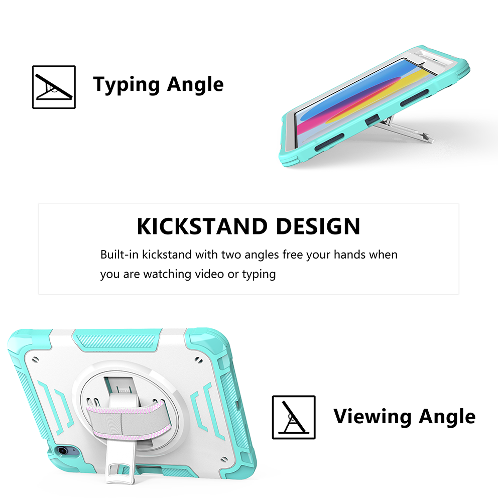 TPU C series Apple iPad Mint green + white