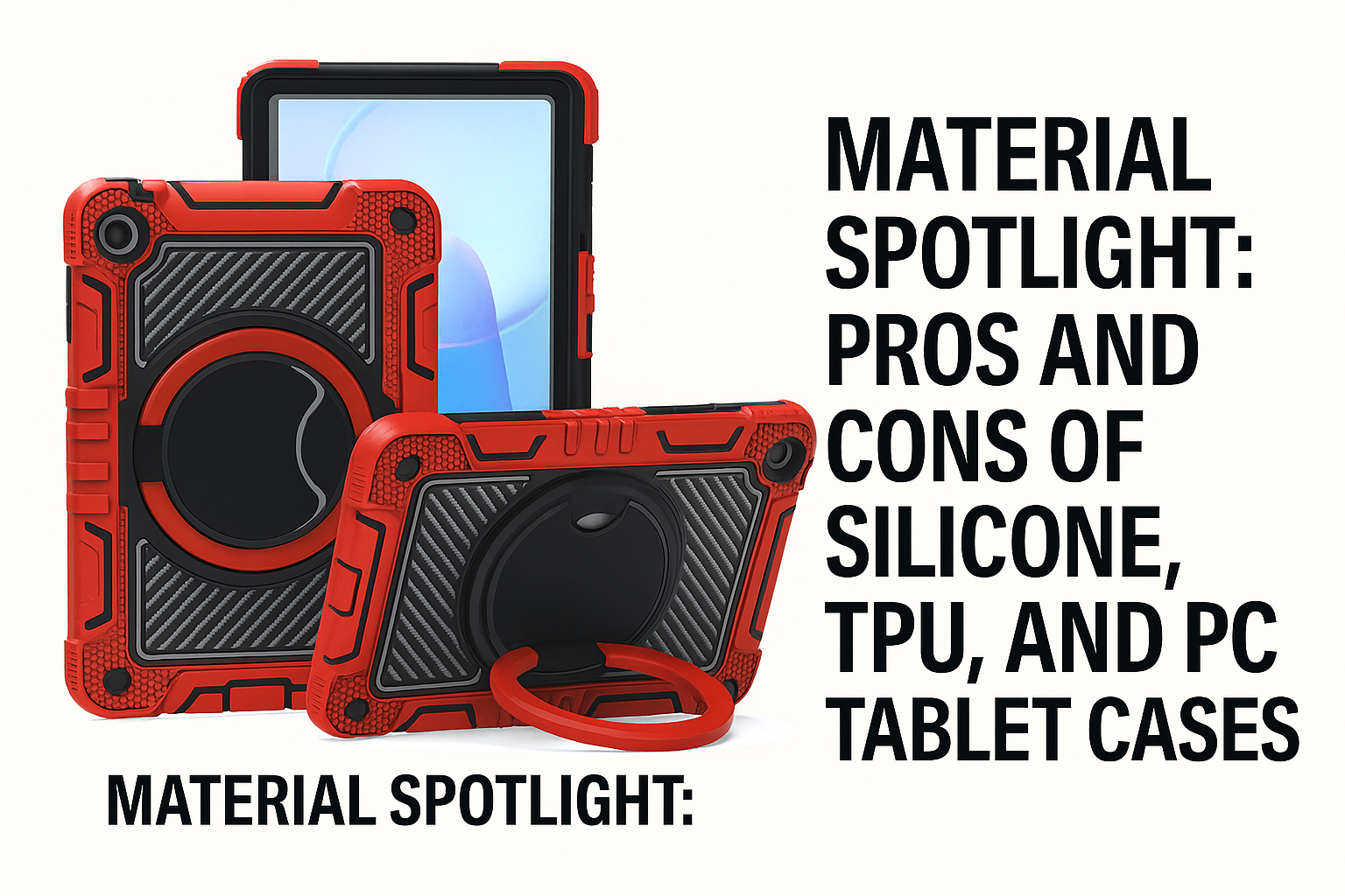 Material Spotlight: Pros and Cons of Silicone, TPU, and PC Tablet Cases