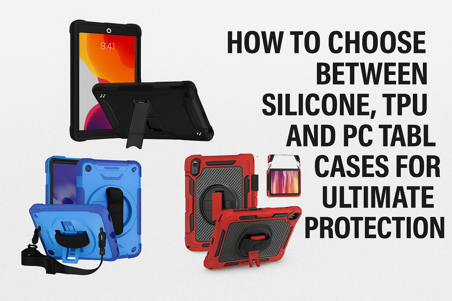 How to Choose Between Silicone, TPU, and PC Tablet Cases for Ultimate Protection