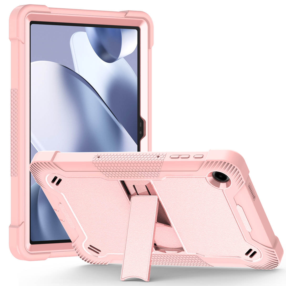 TOZIZO Pink Full Body Shockproof Case for Revvl Tab 2 | Rugged Protective with Stand