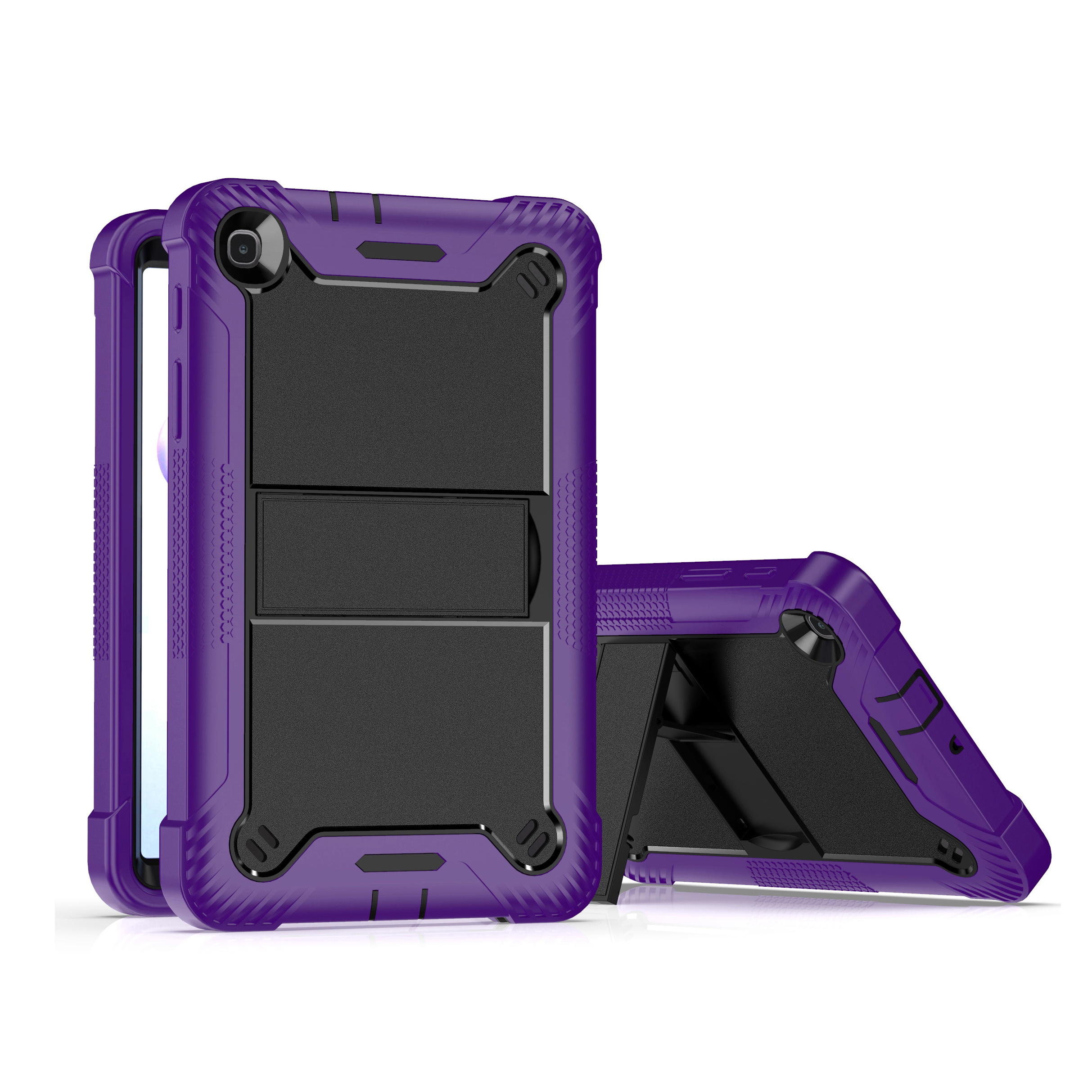 TOZIZO Purple Heavy Duty Shockproof Kickstand Tablet Case for Samsung Galaxy Tab A 8.4 2020 T307