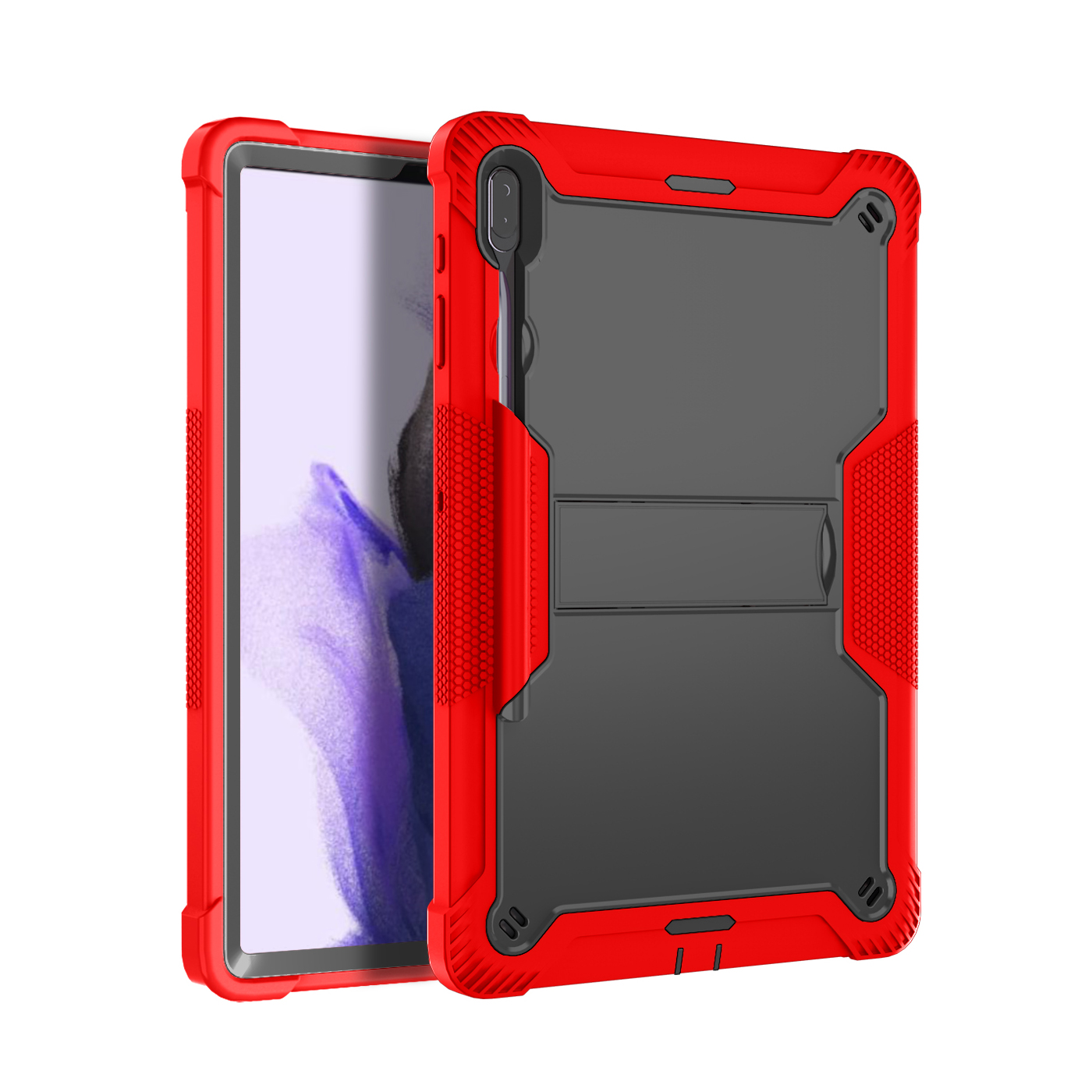 TOZIZO Back to School Kid-Proof Impact Resistant Tablet Armor for Samsung Galaxy Tab S7 Plus / S7 FE / S8 Plus