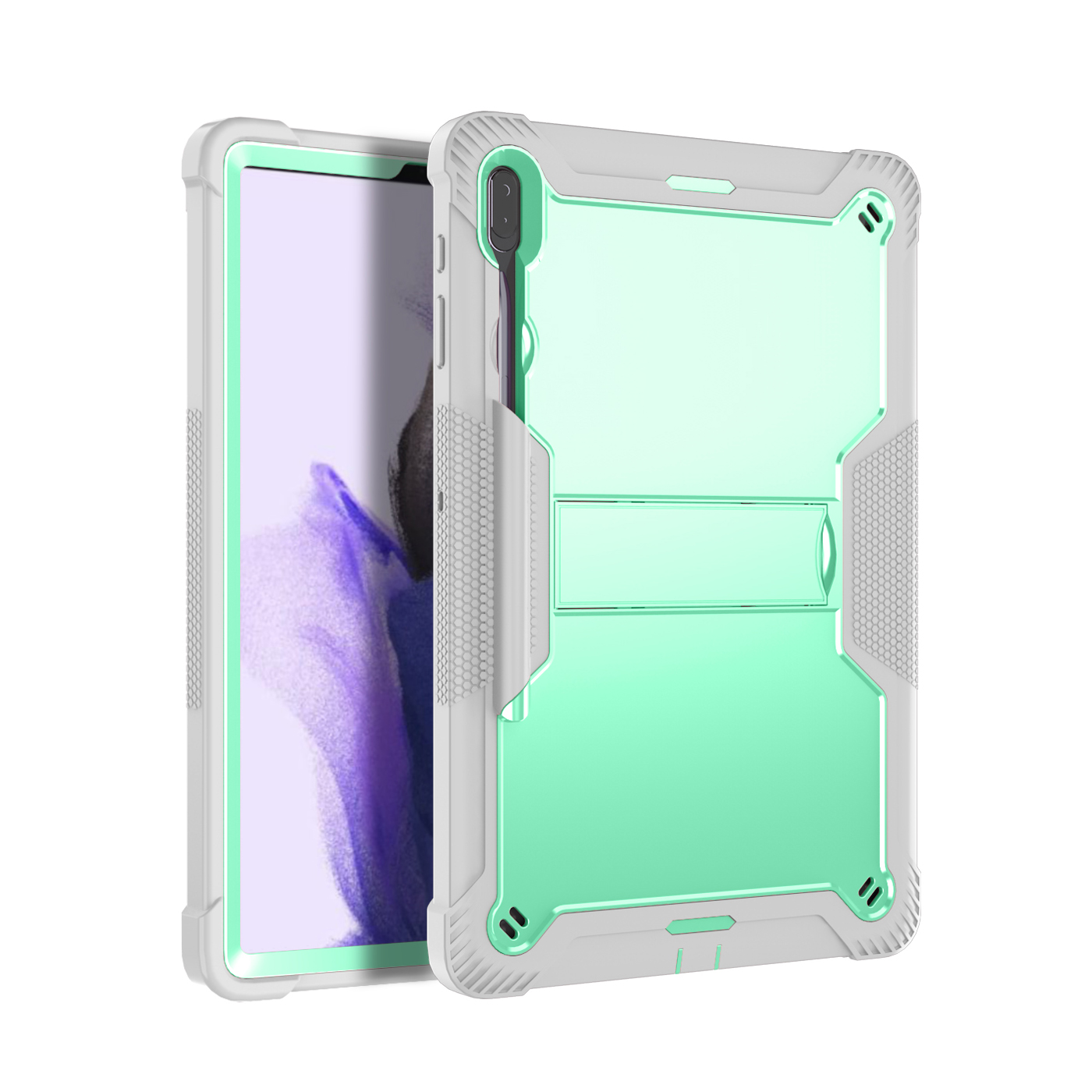 TOZIZO Kid Educational Heavy Duty Hybrid Tablet Cover for Samsung Galaxy Tab S7 Plus / S7 FE / S8 Plus