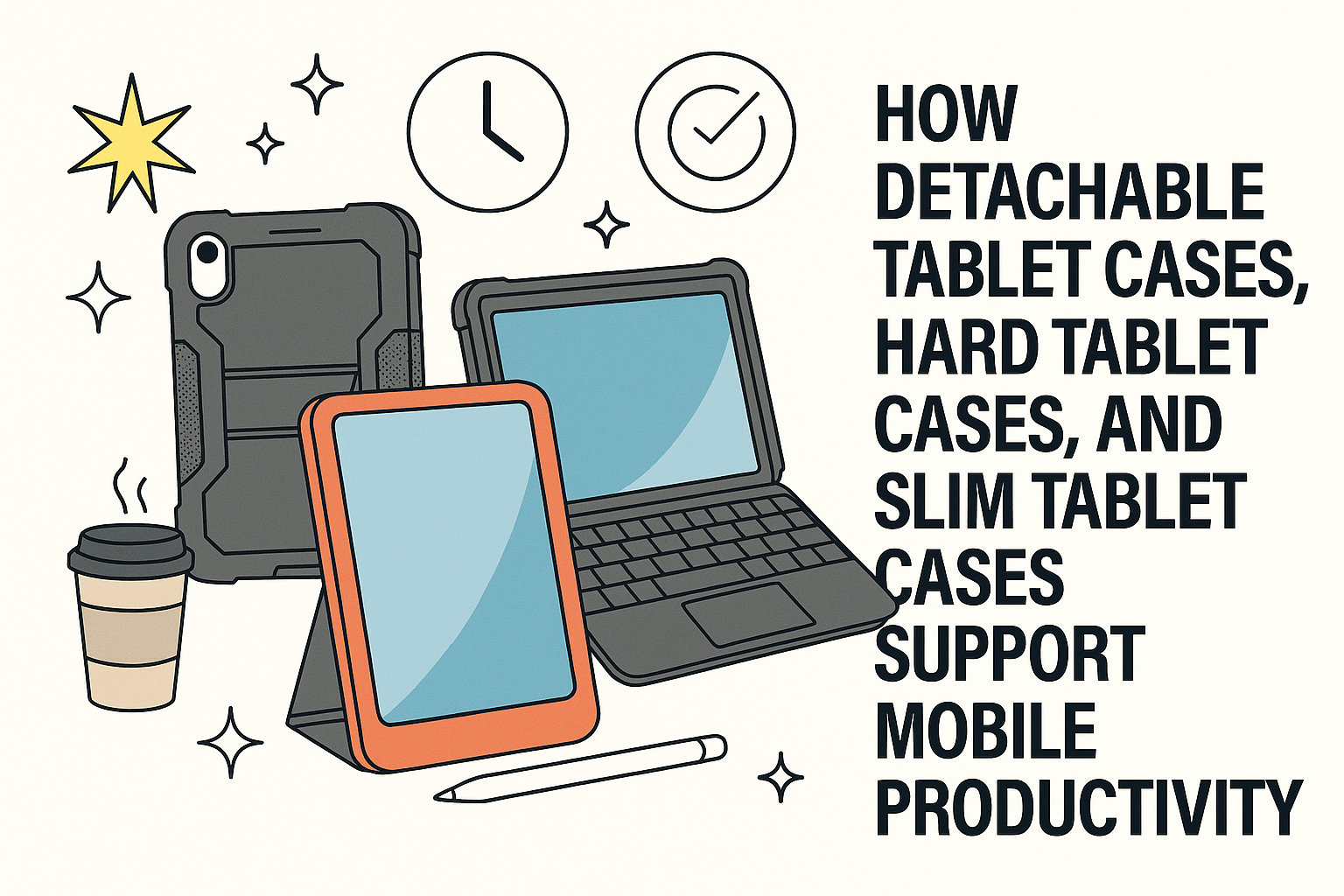 How Detachable, Hard, and Slim Tablet Cases Support Mobile Productivity