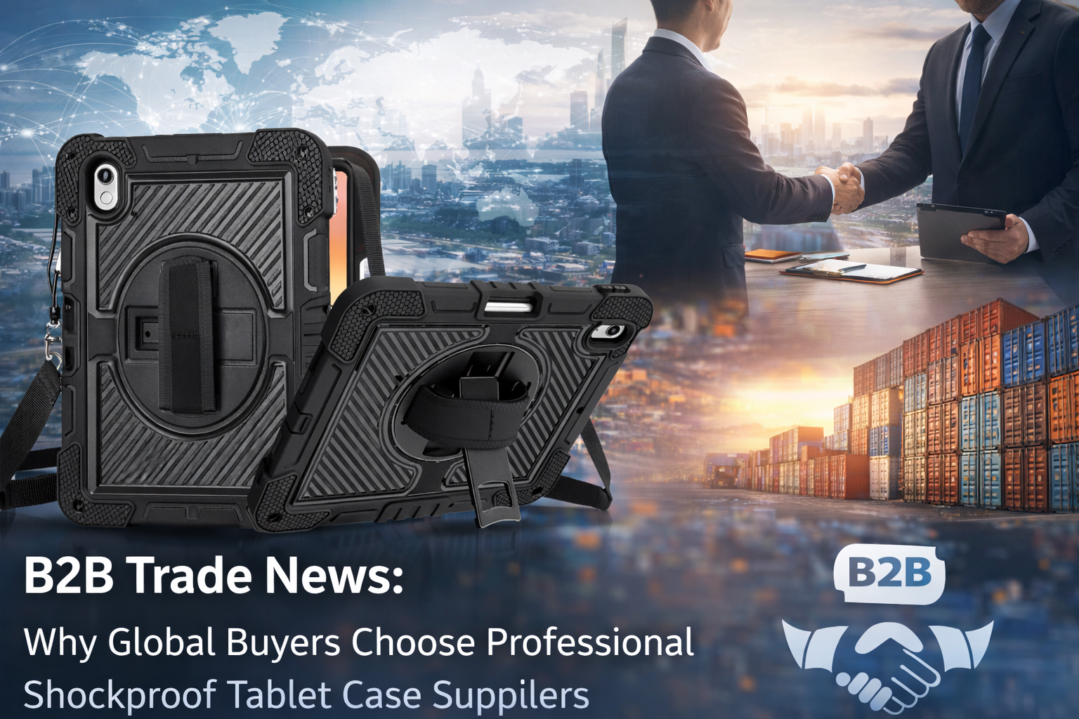B2B Trade News: Why Global Buyers Choose Professional Shockproof Tablet Case Suppliers
