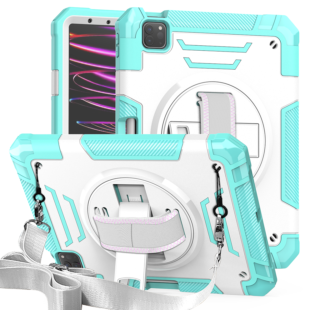 TOZIZO Mint Green iPad Air4 10.9 Case – Shockproof Rugged Tablet Cover with Stand