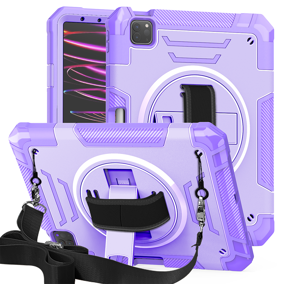 TOZIZO Purple Shockproof iPad Air4 10.9 Case – Full Body Protective Rugged Cover