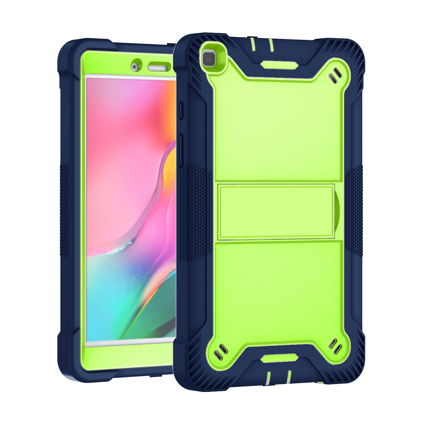 TOZIZO Kid Education 3-Layer Heavy Duty Shockproof Tablet Cover for Samsung Tab A 8.0(2019) T290/T295