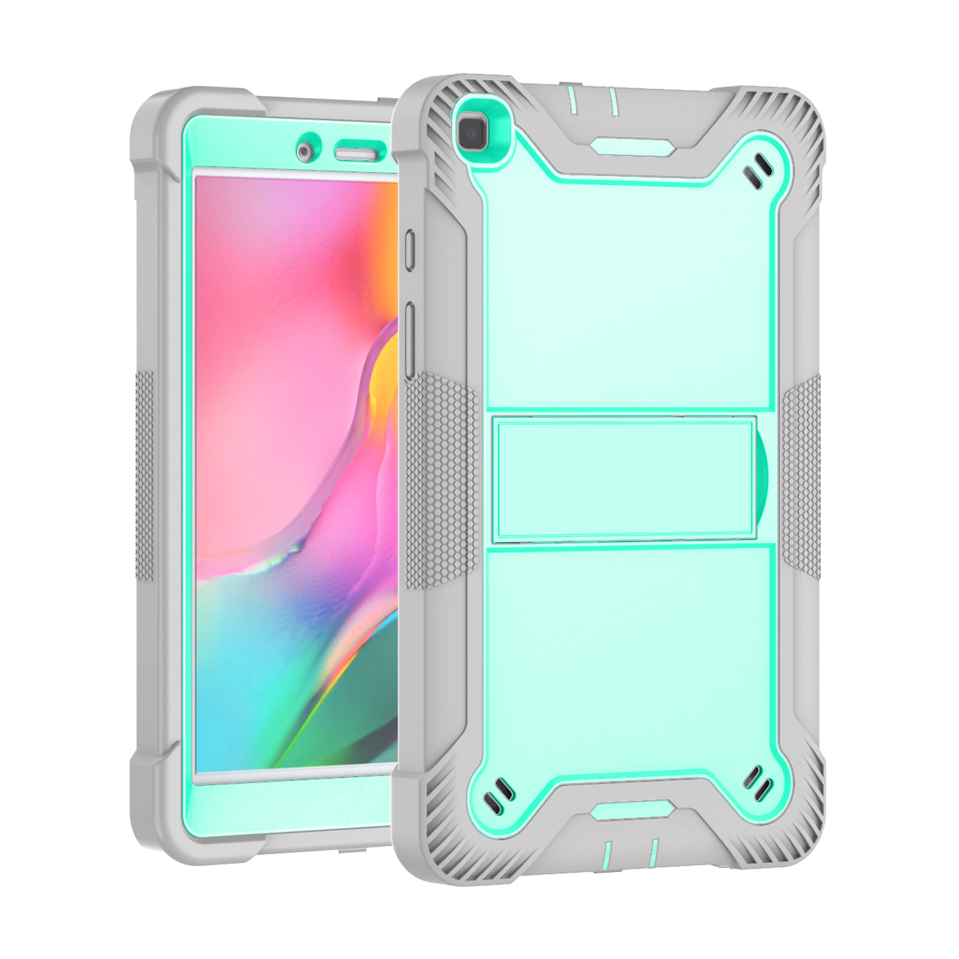 TOZIZO Hybrid 3-Layer Military-Grade Shockproof Tablet Cover for Samsung Tab A 8.0(2019) T290/T295