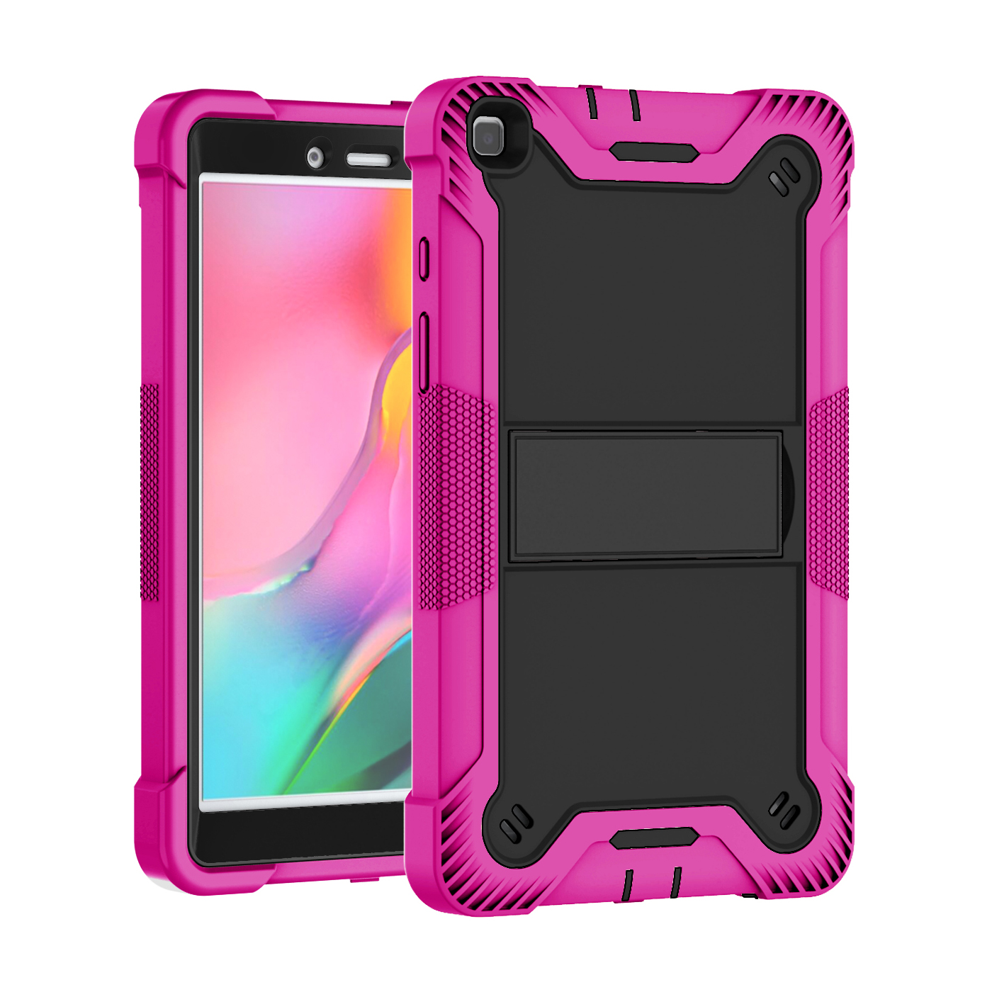 TOZIZO Heavy Duty Rugged Kids Shockproof Kickstand Tablet Case for Samsung Tab A 8.0(2019) T290/T295