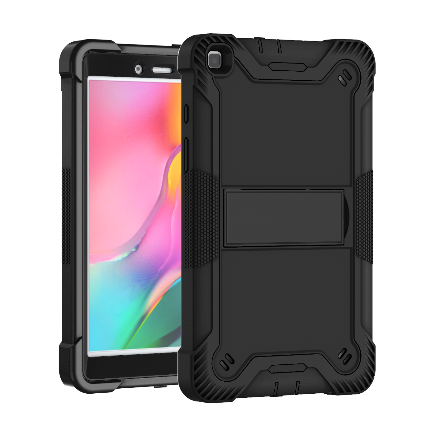 TOZIZO Kid Education Heavy Duty 3-Layer Rugged Stand Tablet Shell for Samsung GalaxyTab A8.0 Case