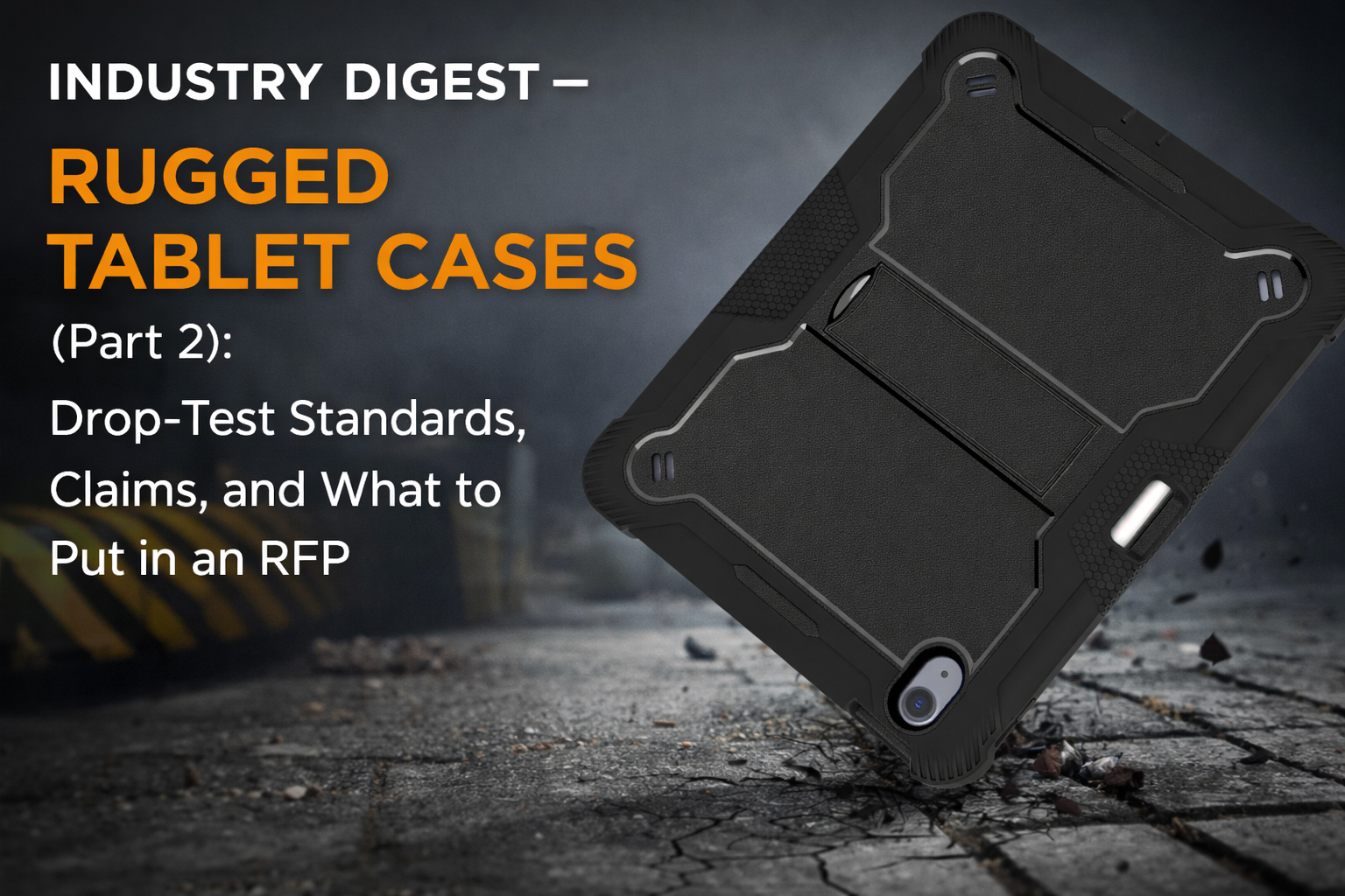 INDUSTRY DIGEST – RUGGED TABLET CASES (Part 2): Drop-Test Standards, Claims, and What to Put in an RFP