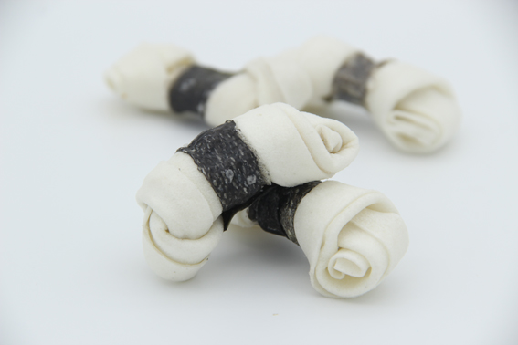 rawhide bone with fish skin