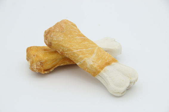chicken wrap pressed rawhide bone