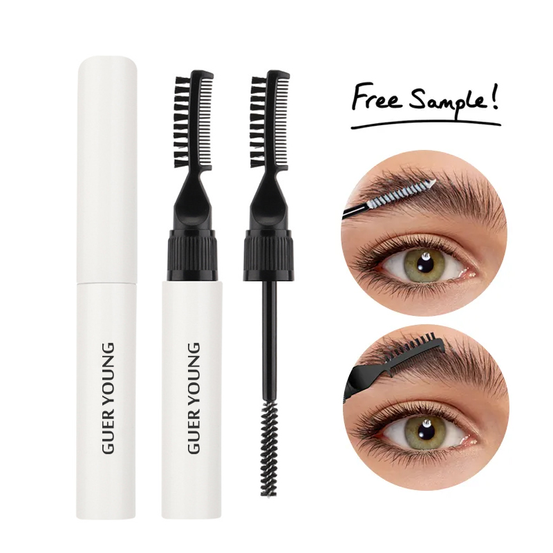 Double-Ended Eyebrow Gel – Comb Brush & Fixing Wand for Fluffy Brows
