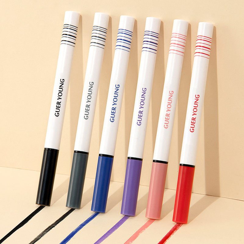12-Color Waterproof Matte Eyeliner Pens – Long-Lasting Smooth Fine Tip Set