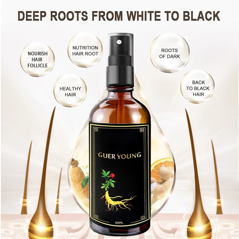 Herbal Hair Darkening Spray – Reverse Graying & Restore Natural Color