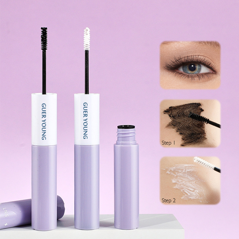 Dual-Ended Lengthening Mascara – Nourishing Base & Curling Black Formula