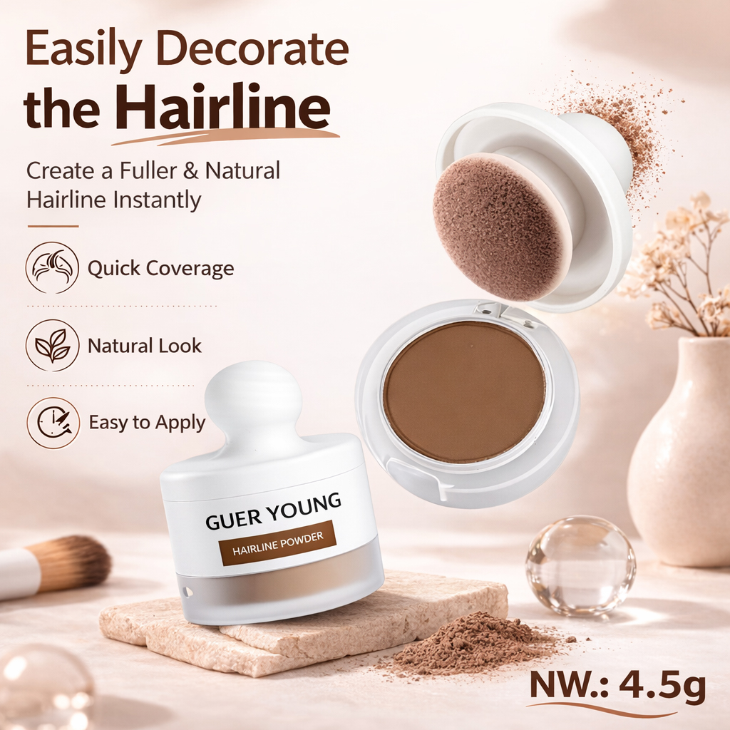 Hairline Powder – Natural Hair Root Touch Up for Fuller Hairline