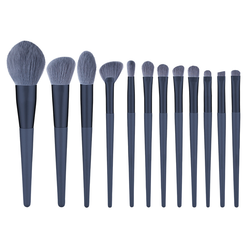 12PCS Professional Makeup Brush Set with Soft Synthetic Bristles and Durable Handles