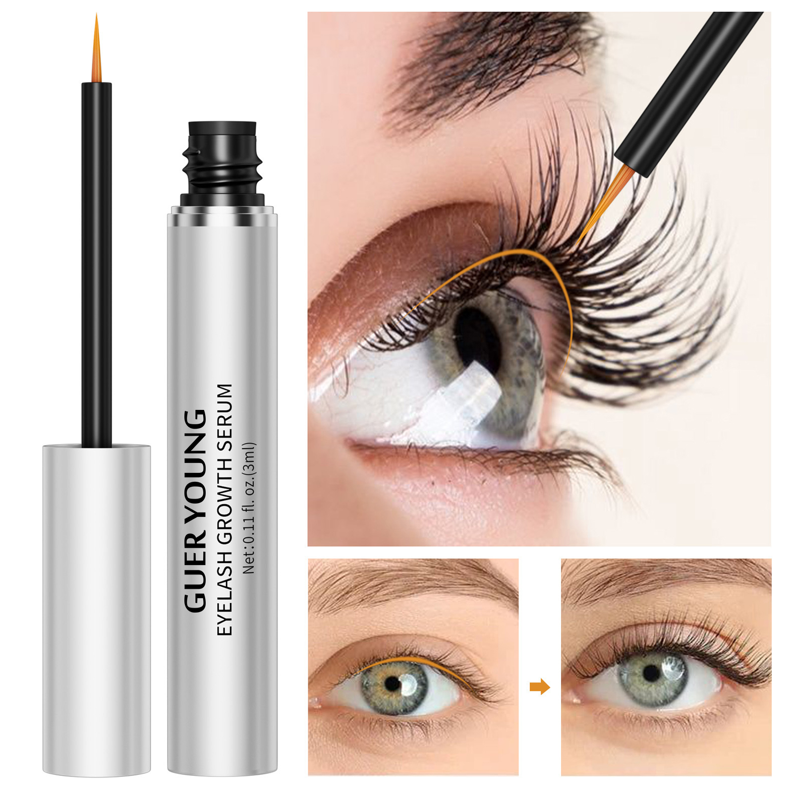 Eyelash Growth Serum – Natural Lash Enhancer for Longer, Fuller Lashes