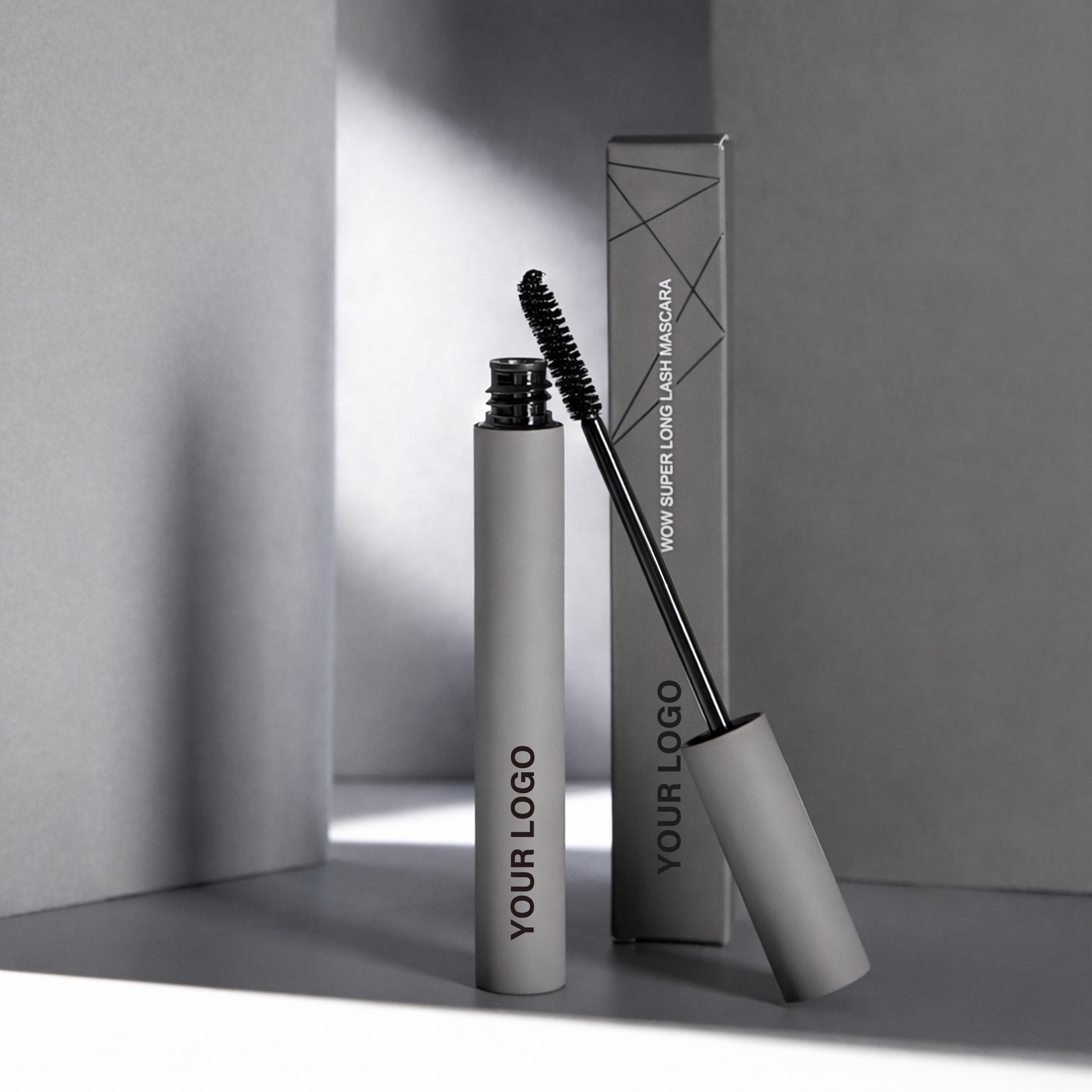 Custom Mascara – Volumizing & Lengthening with Minimalist Matte Packaging