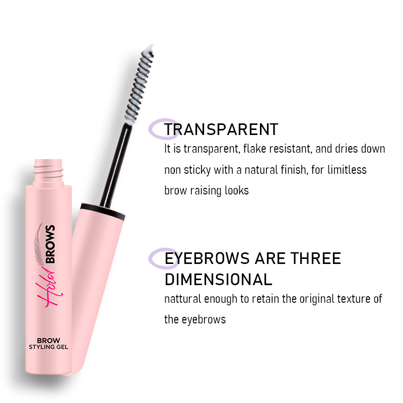 Double-Ended Eyebrow Styling Gel – Clear Brow Sculpt for Fluffy & Defined Look