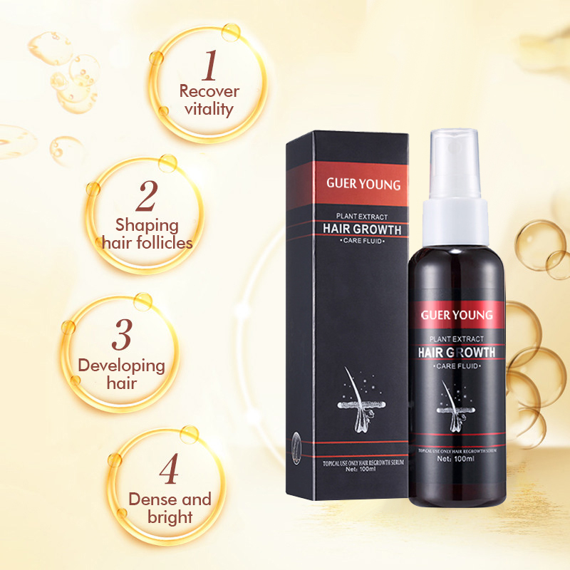 Plant Extract Hair Growth Care Fluid - 100ml Herbal Hair Regrowth Serum