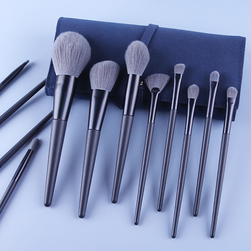 12PCS Professional Makeup Brush Set with Soft Synthetic Bristles and Durable Handles