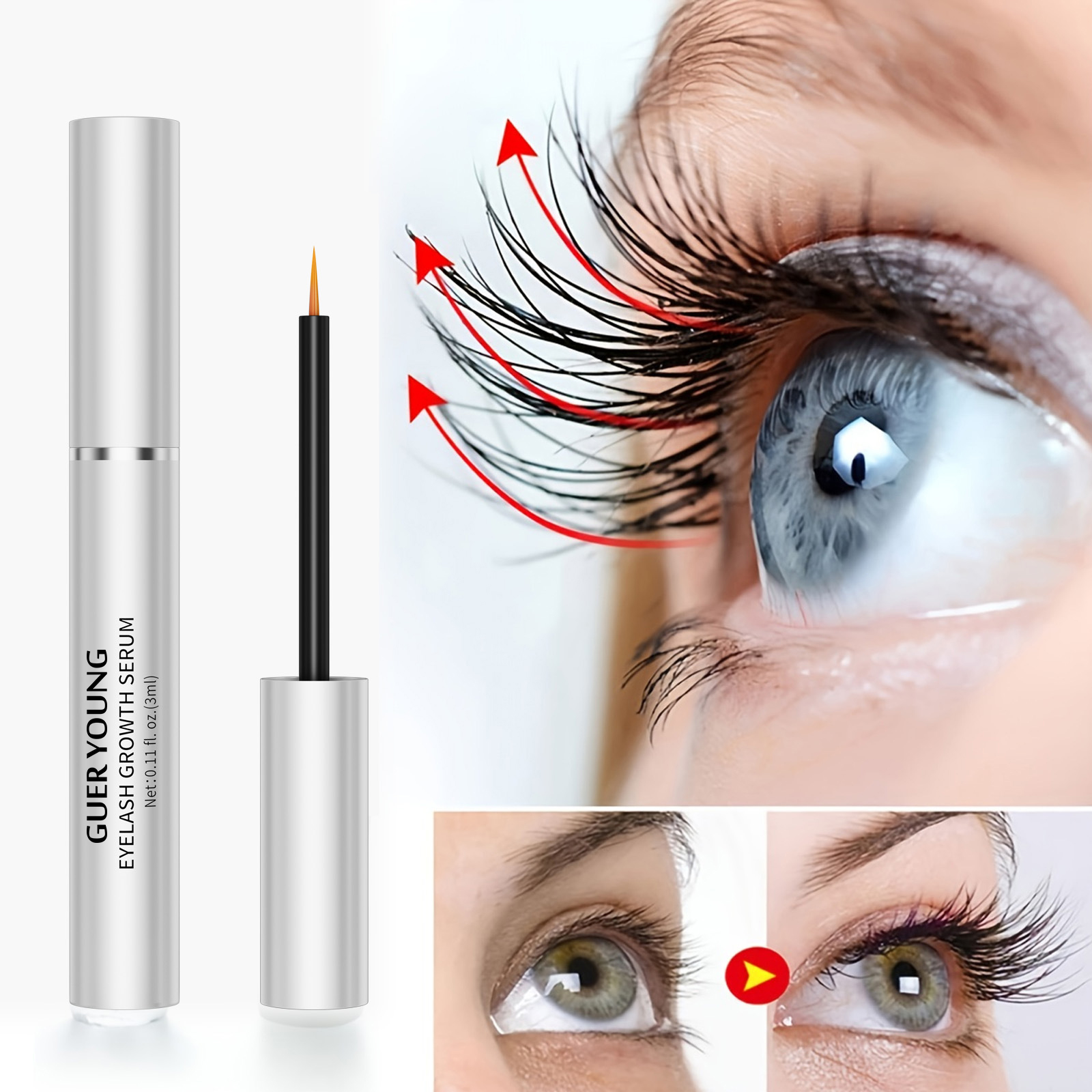 Eyelash Growth Serum – Natural Lash Enhancer for Longer, Fuller Lashes