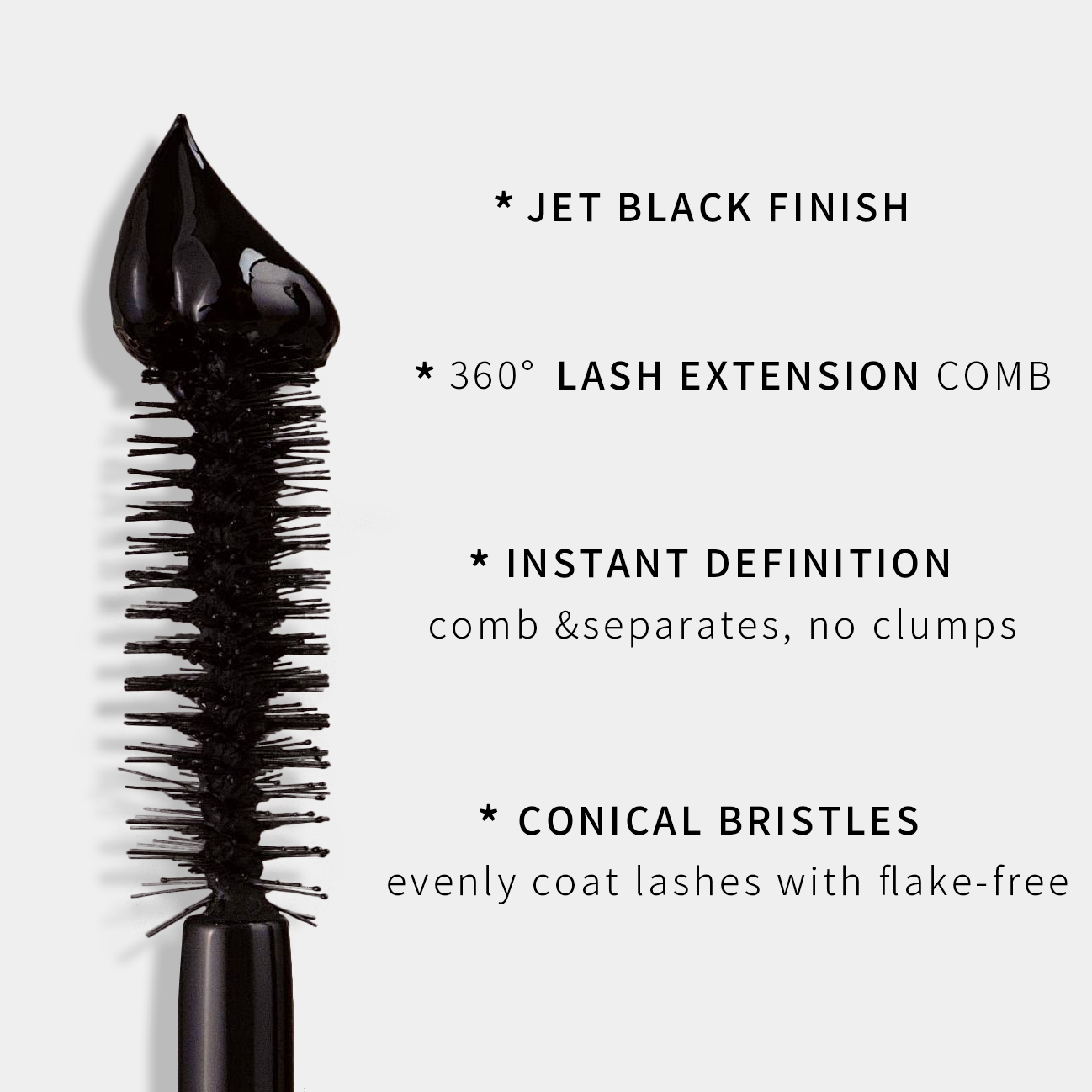 GUER YOUNG Volumizing & Lengthening Waterproof Mascara – Jet Black Finish, 24H Curl & Definition