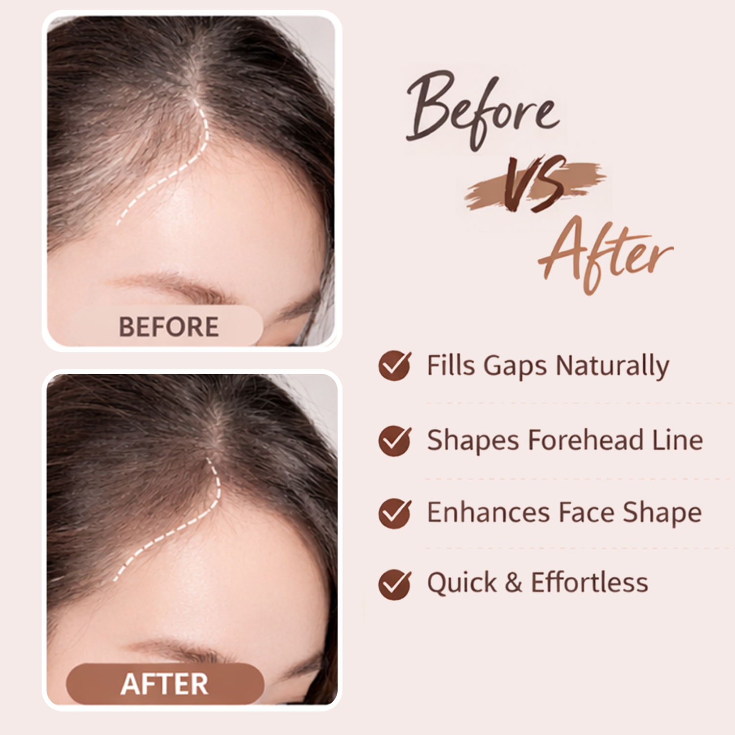 Hairline Powder – Natural Hair Root Touch Up for Fuller Hairline