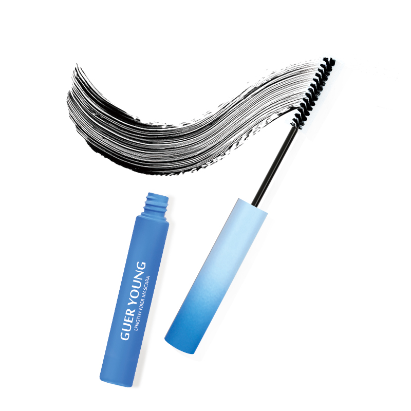 GUER YOUNG Lengthy Fiber Mascara – Waterproof, Anti-Smudge, Long-Lasting, Curling, Spiral Slim Brush