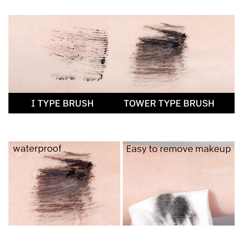 2-in-1 Waterproof Curling Mascara with Dual Brush – Long & Voluminous Lashes