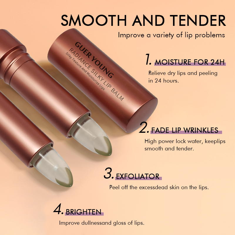 Crystal Clear Moisturizing Lip Balm – Silky Lip Repair Stick for Dry Lips