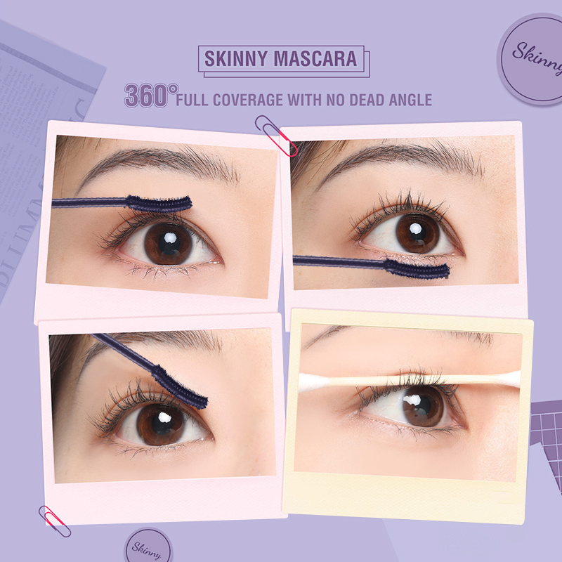 Curved Brush Waterproof Mascara – Long-Lasting Volume & Curl