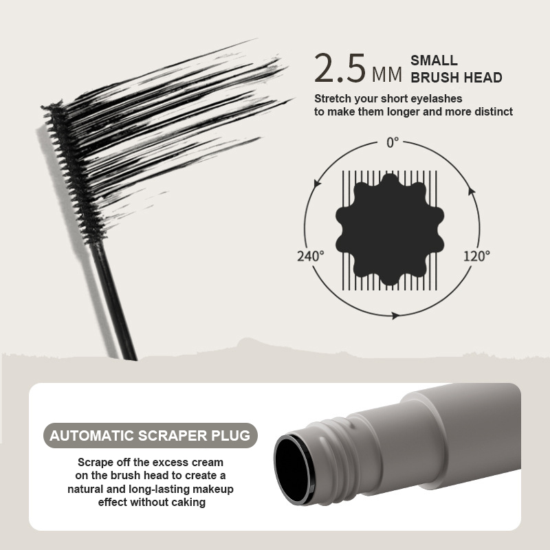 Luxury Matte Mascara with Gold Cap – Long-Lasting Minimalist Lash Enhancer